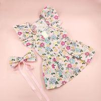 Sweet Cotton Flower Bow Knot Pet Clothing main image 1