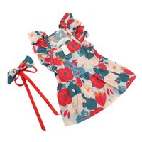 Sweet Cotton Flower Bow Knot Pet Clothing main image 4