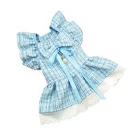Cute Polyester Plaid Bow Knot Pet Clothing main image 2