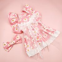 Cute Polyester Cotton Flower Bow Knot Pet Clothing main image 4