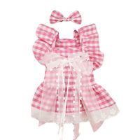 Cute Polyester Cotton Flower Bow Knot Pet Clothing main image 2