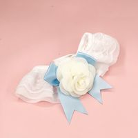 Sweet Polyester Solid Color Flower Pet Accessories sku image 7