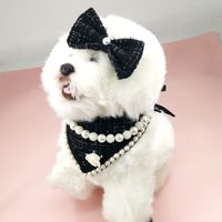 Sweet Polyester Bow Knot Pet Scarf main image 1