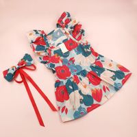 Pastoral Cotton Leaves Flower Pet Clothing sku image 11