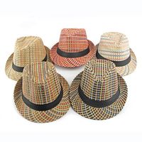 Women's Simple Style Classic Style Color Block Crimping Fedora Hat main image 1