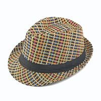 Women's Simple Style Classic Style Color Block Crimping Fedora Hat sku image 1