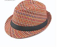 Women's Simple Style Classic Style Color Block Crimping Fedora Hat sku image 2