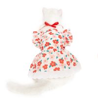 Cute Cotton Flower Bow Knot Pet Clothing main image 4