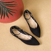 Women's Casual Vacation Solid Color Point Toe Flats main image 4