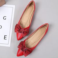 Women's Casual Vintage Style Solid Color Point Toe Flats main image 2