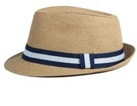 Men's Simple Style Classic Style Solid Color Crimping Straw Hat sku image 2