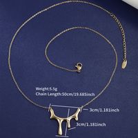 304 Stainless Steel 18K Gold Plated XUPING Simple Style Plating Solid Color Earrings Necklace sku image 1