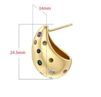 1 Pair Classic Style Water Droplets Pea Plating Hollow Out Inlay Copper Artificial Pearls Copper Zircon Ear Studs main image 2