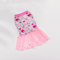 Princess Polyester Letter Cherry Strawberry Pet Clothing sku image 17