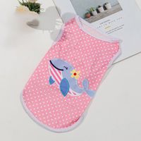 Casual Polyester Rabbit Cherry Pet Clothing sku image 1