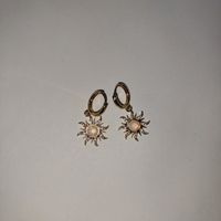 Copper Sweet Gemstone Sun Opal Rings Earrings Necklace sku image 26