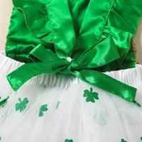 St. Patrick Princess Cute Shamrock Polyester Girls Dresses main image 2