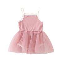 Mignon Pastorale Bande Mélange De Coton Filles Robes main image 2