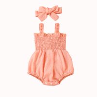 Princess Cute Bow Knot Cotton Baby Rompers main image 2