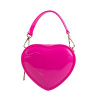 Women's Small Pvc Solid Color Streetwear Square Magnetic Buckle Shoulder Bag sku image 3