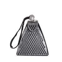 Women's Polyester Solid Color Vintage Style Classic Style Triangle Lock Clasp Evening Bag main image 3