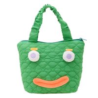 Kid's Nylon Solid Color Cute Square Zipper Shoulder Bag main image 7