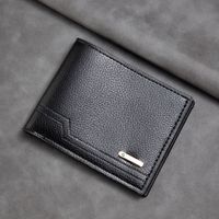Men's Geometric Pu Leather Open Small Wallets main image 3