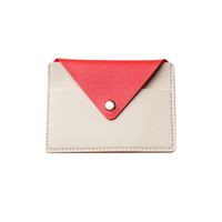 Unisex Solid Color Pu Leather Flip Cover Card Holders sku image 5