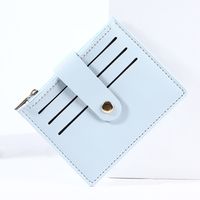 Unisex Solid Color Pvc Open Card Holders main image 3
