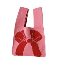 Women's Small Polyester Bow Knot Vintage Style Square Open Shoulder Bag main image 2