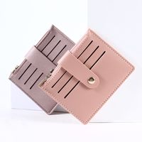 Unisex Solid Color Pvc Open Card Holders main image 6