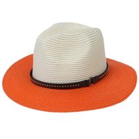للجنسين أسلوب بسيط متعدد الألوان طنف كبيرة قبعة فيدورا sku image 2