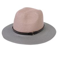 للجنسين أسلوب بسيط متعدد الألوان طنف كبيرة قبعة فيدورا sku image 5