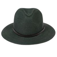 Femmes Élégant Style Simple Couleur Unie Grand Avant-toit Chapeau Fédora main image 6