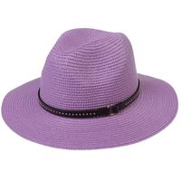 Women's Elegant Simple Style Solid Color Big Eaves Fedora Hat main image 3