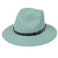 Women's Elegant Simple Style Solid Color Big Eaves Fedora Hat sku image 23