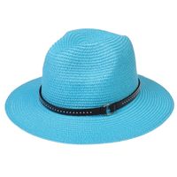 Women's Elegant Simple Style Solid Color Big Eaves Fedora Hat sku image 24