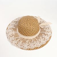 Women's Simple Style Solid Color Big Eaves Straw Hat sku image 2