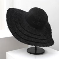 Women's Simple Style Classic Style Solid Color Big Eaves Straw Hat sku image 3