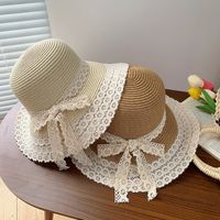 Women's Elegant Classic Style Solid Color Big Eaves Straw Hat main image 1