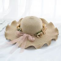 Women's Simple Style Classic Style Color Block Big Eaves Straw Hat sku image 14