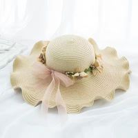 Women's Simple Style Classic Style Color Block Big Eaves Straw Hat sku image 15