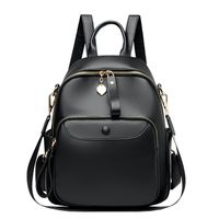 Waterproof Solid Color Casual Daily Women's Backpack main image 3