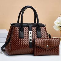 Women's Medium Pu Leather Solid Color Vintage Style Classic Style Square Zipper Tote Bag main image 5