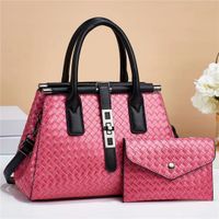 Women's Medium Pu Leather Solid Color Vintage Style Classic Style Square Zipper Tote Bag main image 3