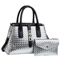 Women's Medium Pu Leather Solid Color Vintage Style Classic Style Square Zipper Tote Bag main image 2