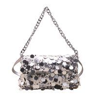 Women's Medium Pu Leather Solid Color Streetwear Square Magnetic Buckle Underarm Bag sku image 1