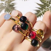 Commute Round Alloy Inlay Artificial Crystal Women's Rings main image 1