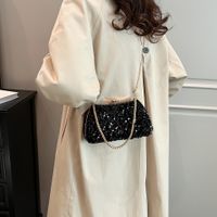 Women's Pu Leather Solid Color Elegant Square Zipper Evening Bag main image 3