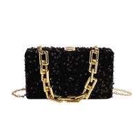 Women's Small Sequin Sequins Elegant Lock Clasp Square Bag sku image 1